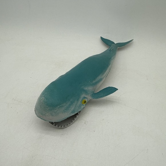 Aaa Other - Vintage AAA Toys 11" Rubber Blue Whale Painted Tongue